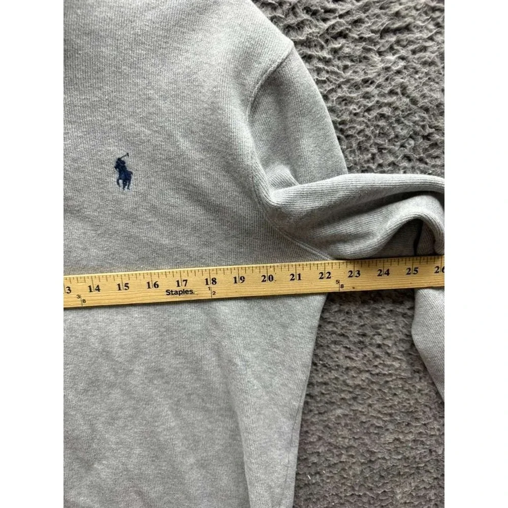 Polo Ralph Lauren Estate Rib Quarter-Zip Pullover Sweater Gray Mens Size‎ S